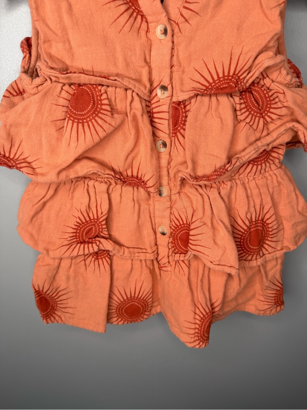 Kate Quinn Organic Cotton Sun Print Ruffle One Piece - Picture 8 of 10